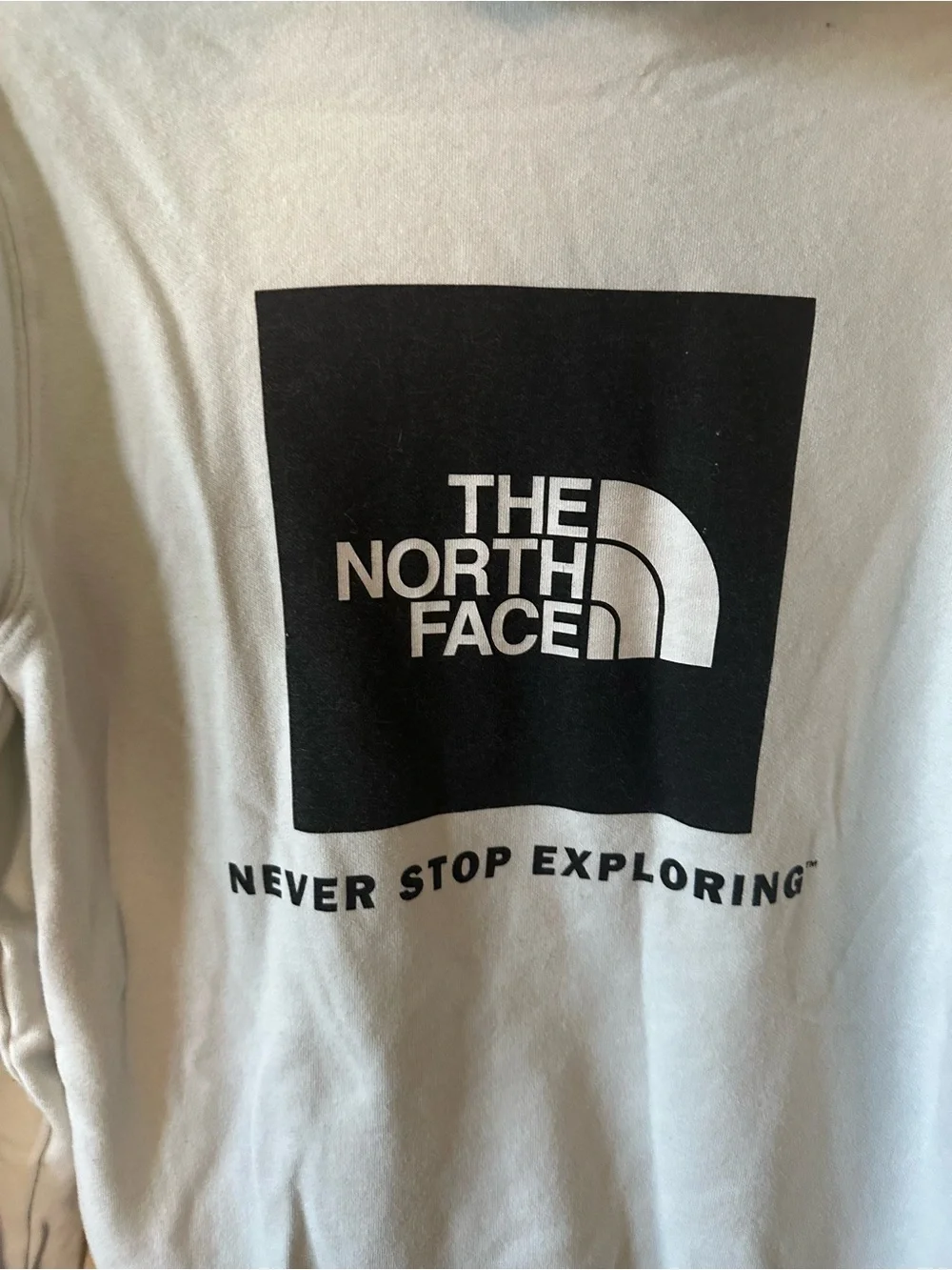 The North Face Light Blue Pullover Hoodie size S/ pre owned 1190